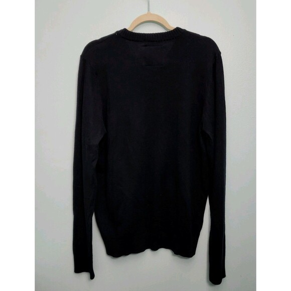 Vtg ABERCROMBIE & FITCH Sweater NWT Mens L Black Long Sleeve Cashmere Blend - Picture 4 of 7